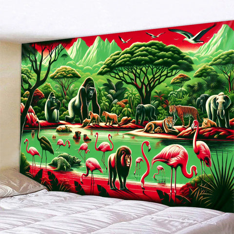 Jungle Animals Tapestry-ToShay.org