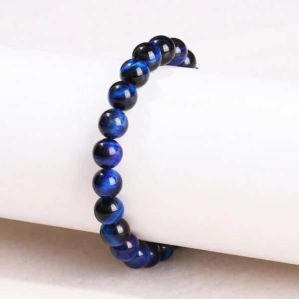 Blue Tiger Eye Bead Bracelet-ToShay.org