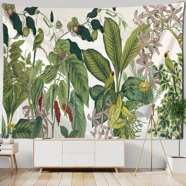 Tropical Plant Art Tapestry-ToShay.org