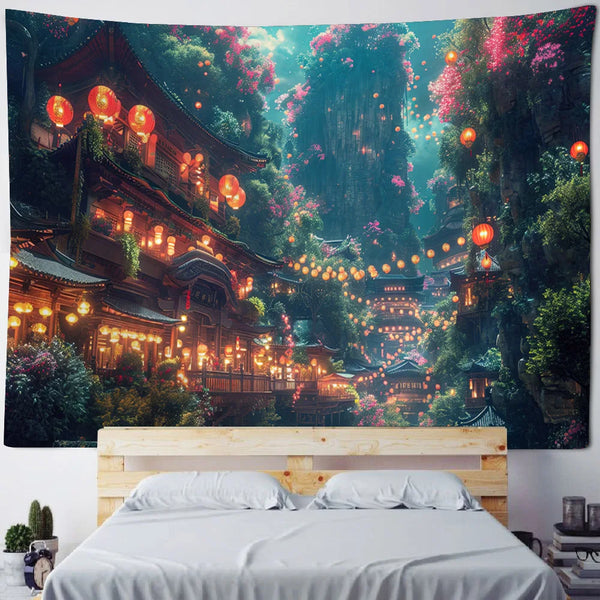 Fantasy Landscape Tapestry-ToShay.org