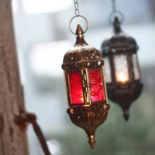 Stained Glass Candle Lantern-ToShay.org