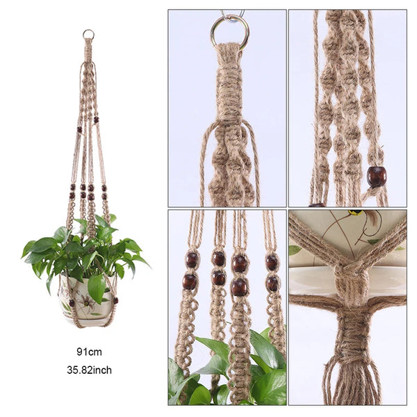 Macrame Plant Hanger Baskets-ToShay.org