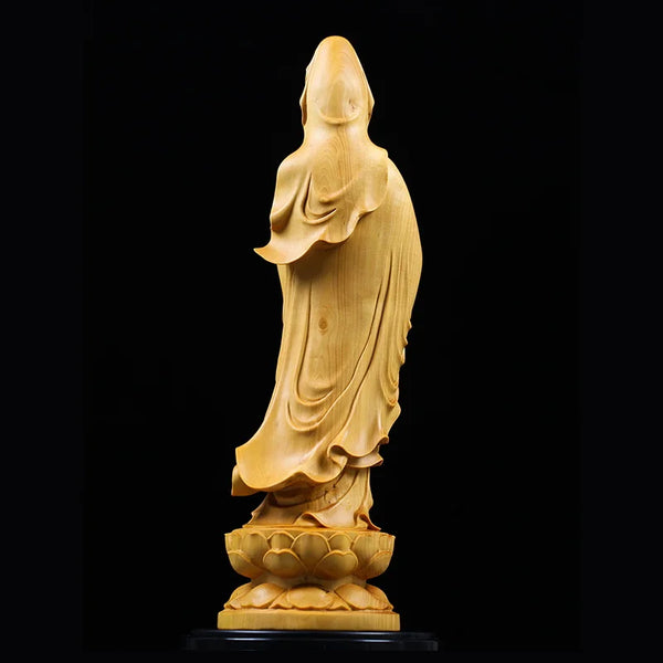 Wood Guanyin Buddha-ToShay.org