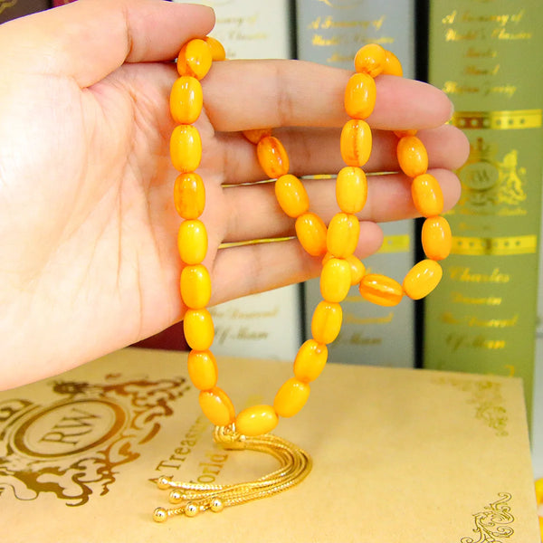 Yellow Gold Prayer Beads-ToShay.org