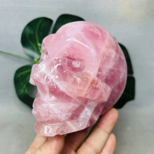 Pink Rose Quartz Skull-ToShay.org