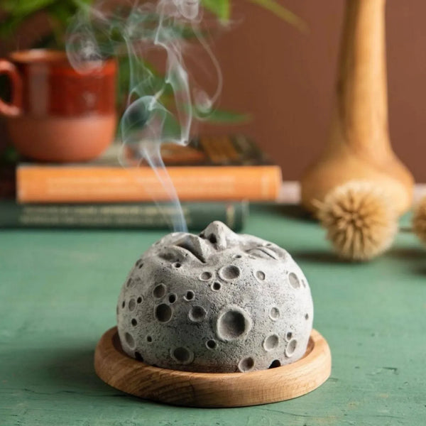 Moon Face Incense Burner-ToShay.org