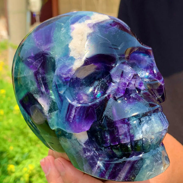 Purple Fluorite Quartz Skull-ToShay.org