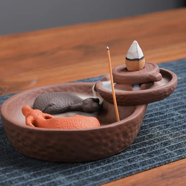 Fish Backflow Incense Burner-ToShay.org