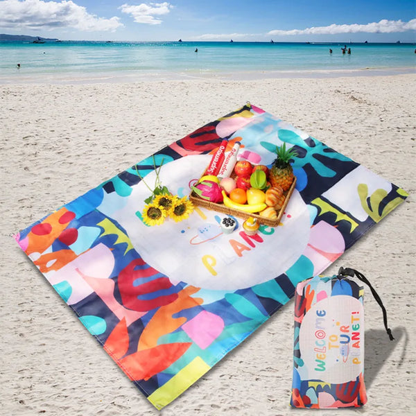 Flower Beach Blanket-ToShay.org