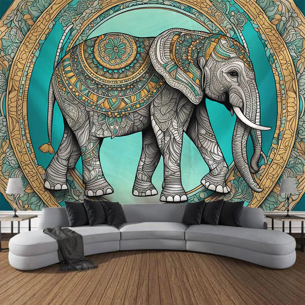 Elephant Art Tapestry-ToShay.org