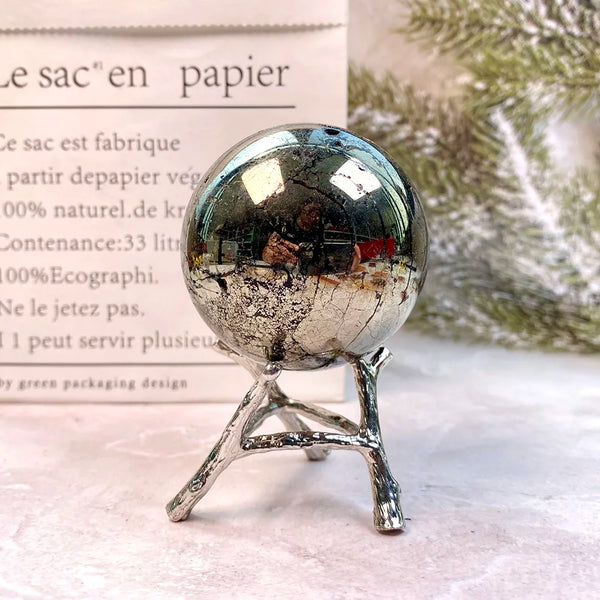 Silver Iron Pyrite Ball-ToShay.org