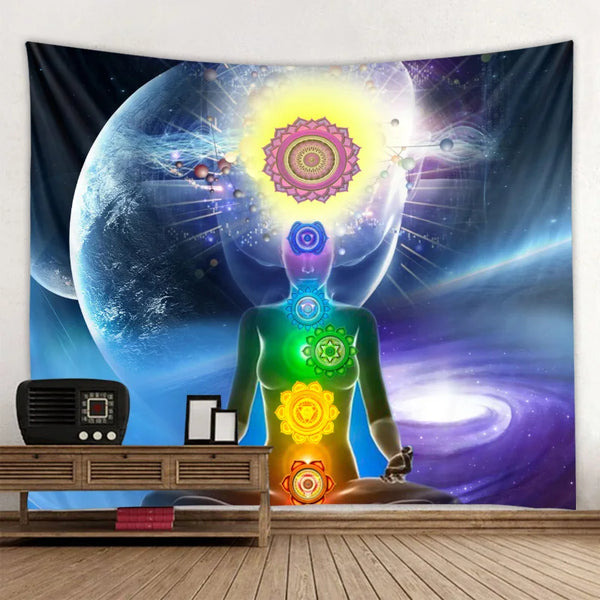 Chakra Meditation Tapestry-ToShay.org