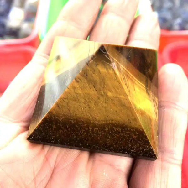 Yellow Tigers Eye Pyramid-ToShay.org