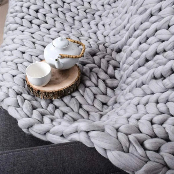 Knitted Throw Blanket-ToShay.org