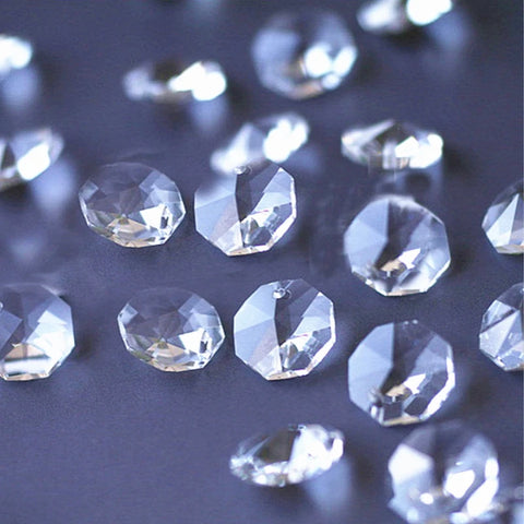 Clear Crystal Octagon Beads-ToShay.org