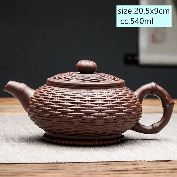 Yixing Clay Bamboo Teapot-ToShay.org