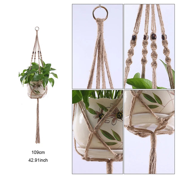 Macrame Plant Hanger Baskets-ToShay.org