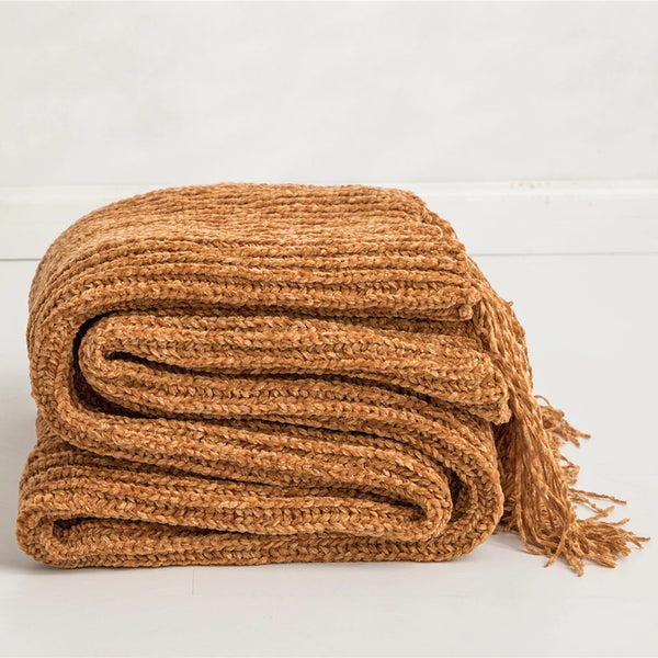 Woven Chenille Blanket-ToShay.org