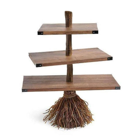 Wood Broom Shelves-ToShay.org