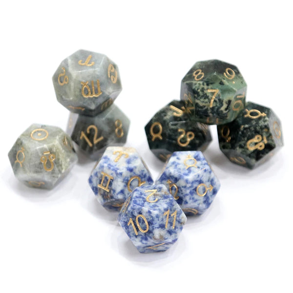 Mixed Crystal Platonic Solid Dice-ToShay.org