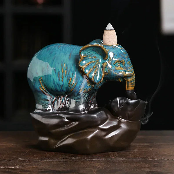 Elephant Backflow Incense Burner-ToShay.org