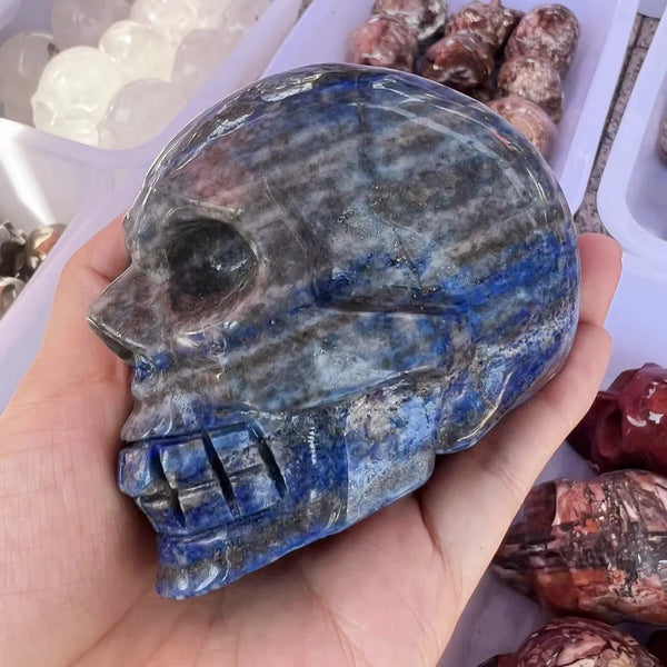 Blue Lapis Lazuli Skull-ToShay.org