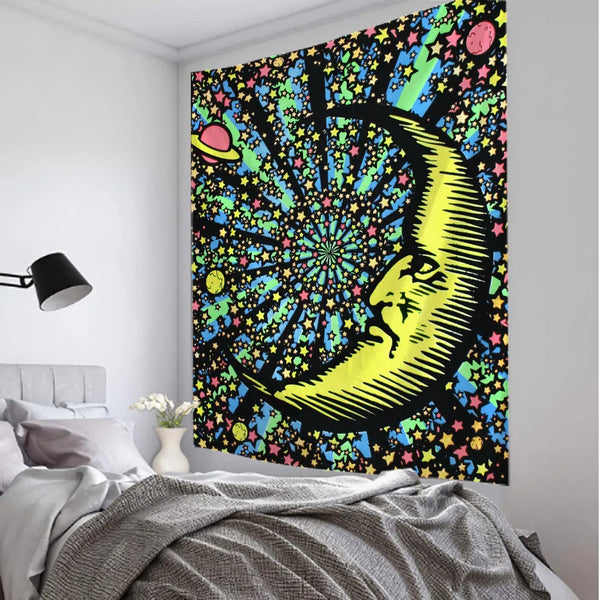 Sun Moon Art tapestry-ToShay.org