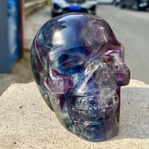 Purple Fluorite Skull-ToShay.org