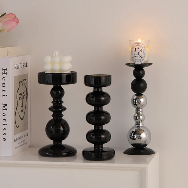 Black Steel Candle Stands-ToShay.org