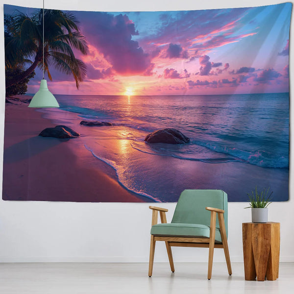 Seaside Sunset Tapestry-ToShay.org