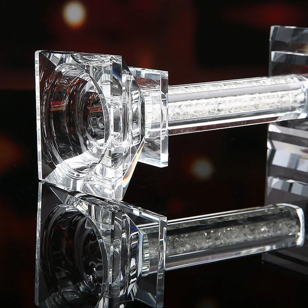 Clear Crystal Candlesticks-ToShay.org