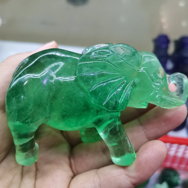 Green Fluorite Elephant-ToShay.org