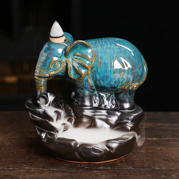 Elephant Backflow Incense Burner-ToShay.org