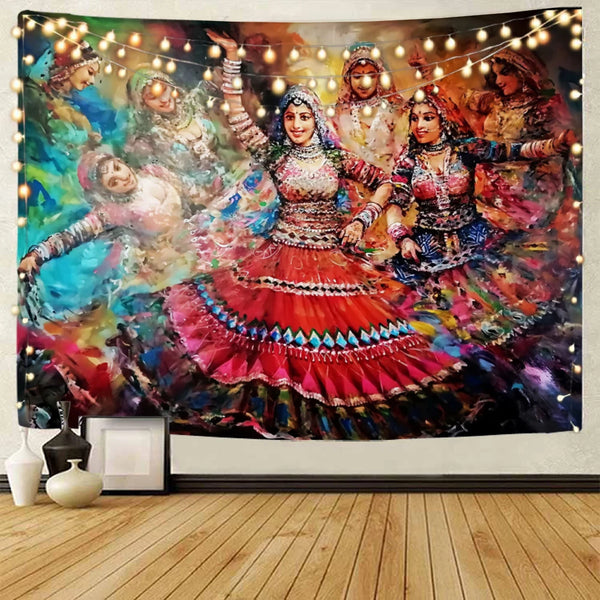 Indian Dance Art Tapestry-ToShay.org