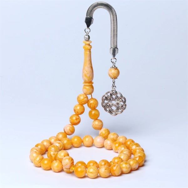 Yellow Amber Prayer Beads-ToShay.org