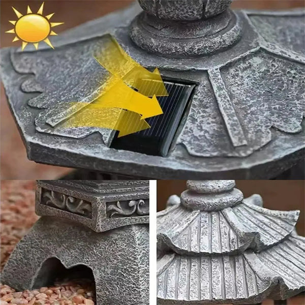 Pagoda Solar Lights Statue-ToShay.org