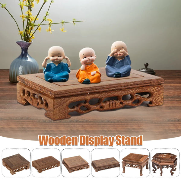 Wood Carved Display Stand-ToShay.org