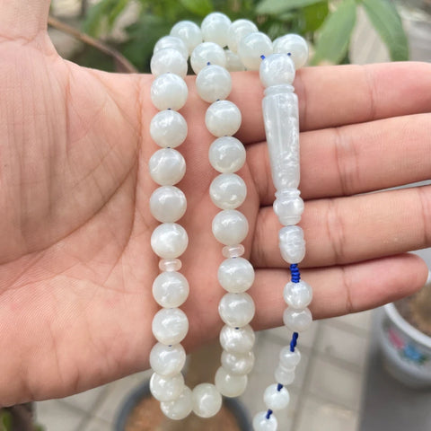 White Prayer Beads-ToShay.org