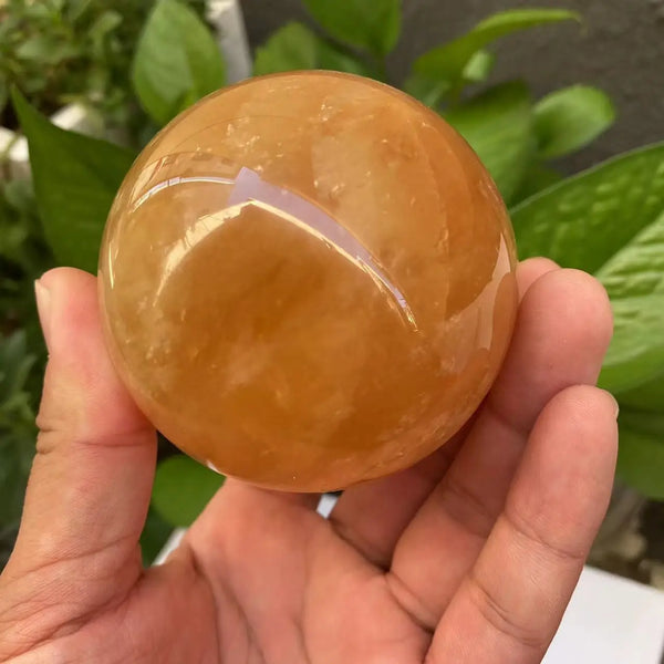 Yellow Citrine Quartz Ball-ToShay.org