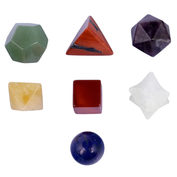 Mixed Quartz Crystal Platonic Solids-ToShay.org