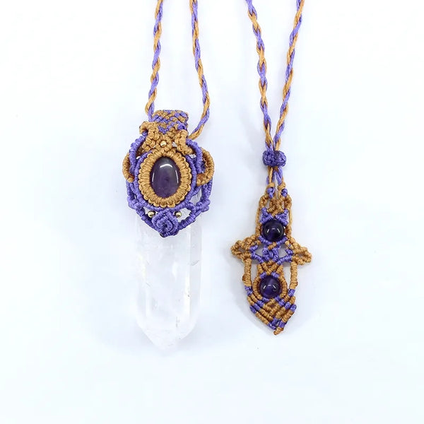 Mixed Crystal Pendant Necklace-ToShay.org