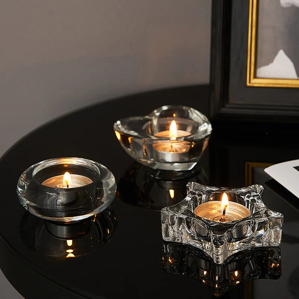 Clear Glass Tealight Holders-ToShay.org