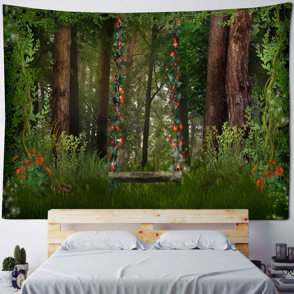 Forest Cottage Tapestry-ToShay.org