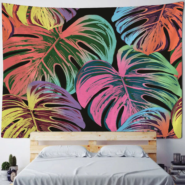 Tropical Plant Leaf Tapestry-ToShay.org