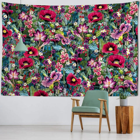 Flower Art Tapestry-ToShay.org