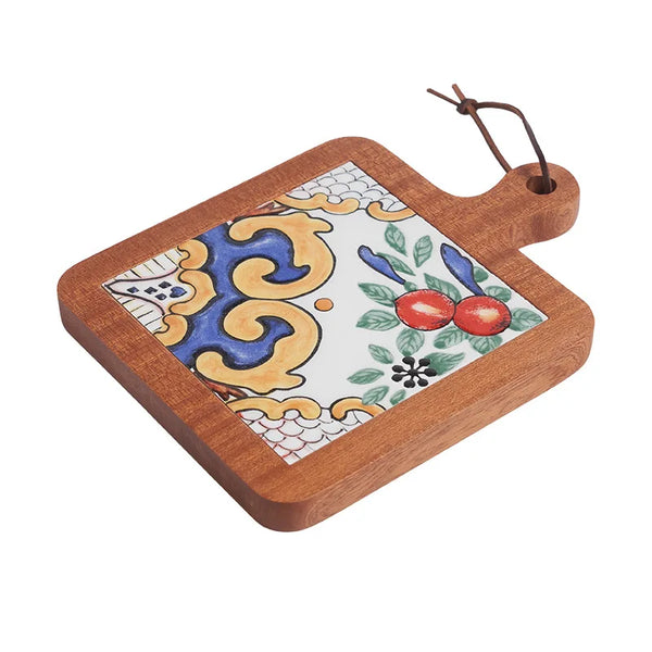 Tile Wood Handle Pot Mat-ToShay.org