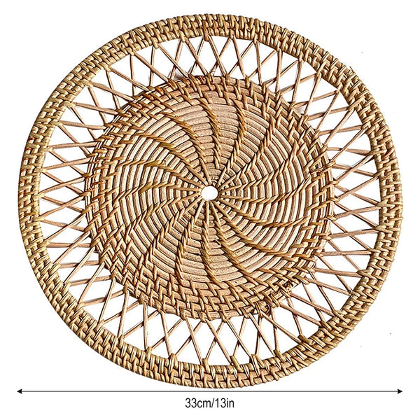 Wicker Woven Plate-ToShay.org