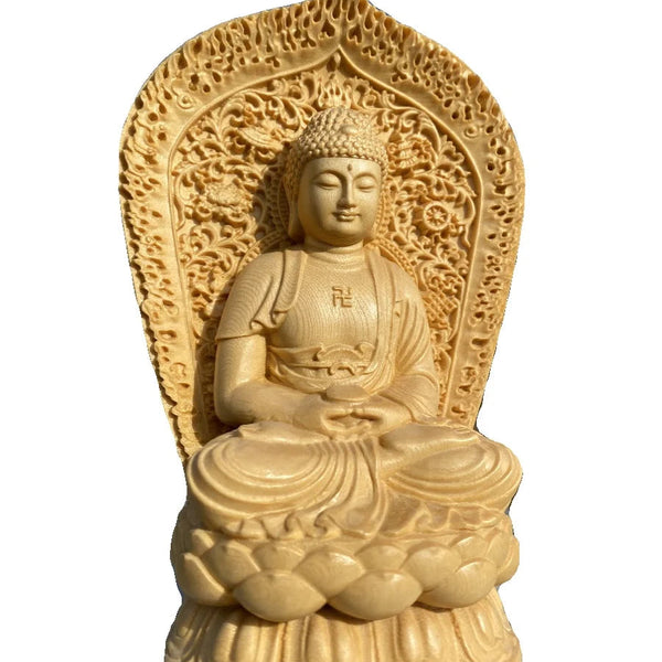 Wood Shakyamuni Buddha-ToShay.org