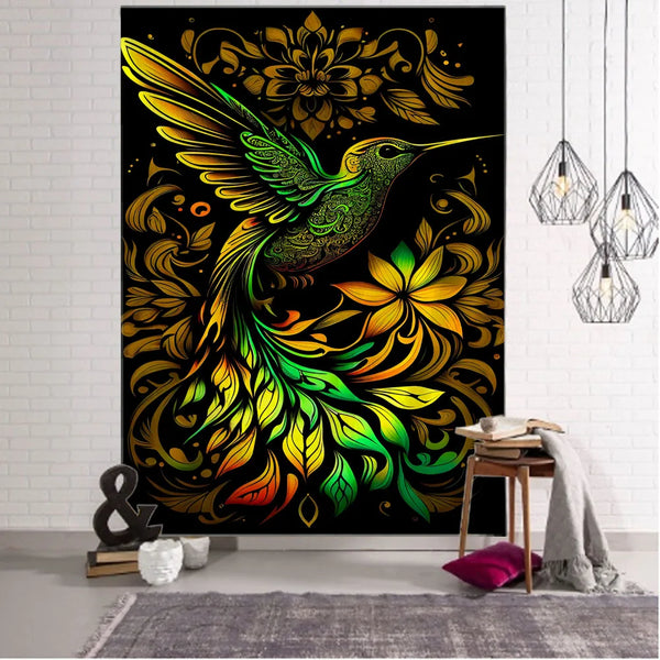 Humming Bird Art Tapestry-ToShay.org