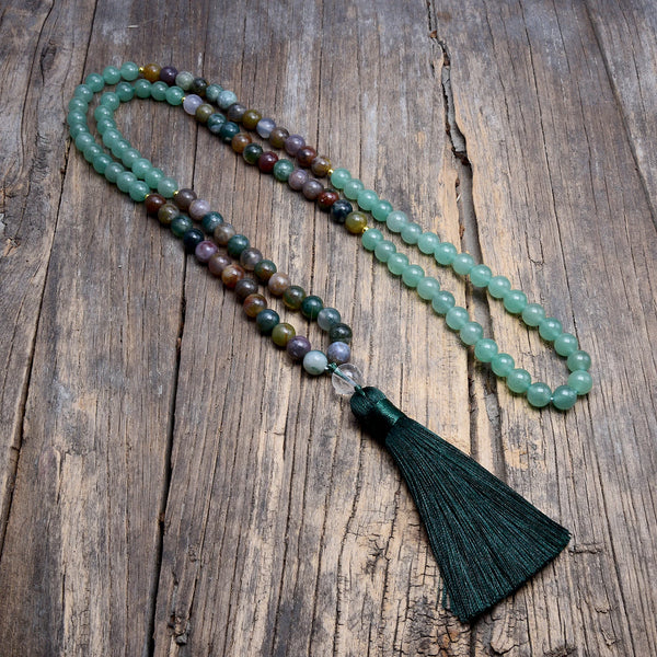 Green Aventurine Mala Beads-ToShay.org